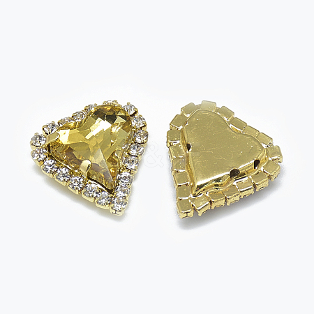 Sew on Rhinestone RGLA-T130-12x13-16KC-1