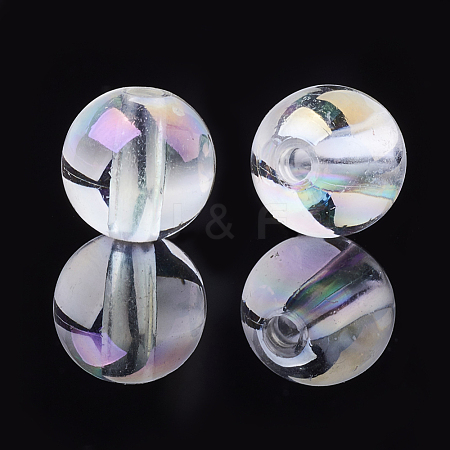 Transparent Acrylic Beads MACR-S361-01-10mm-1