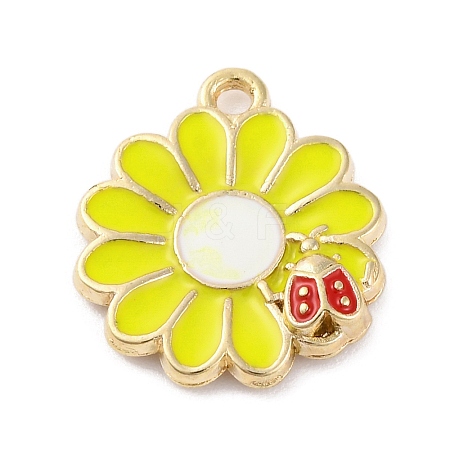 Alloy Enamel Pendants ENAM-Q001-06G-06-1