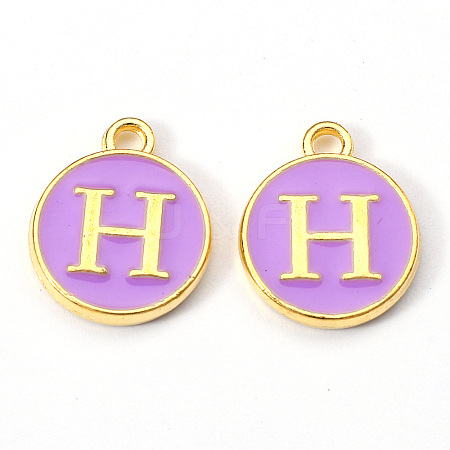 Golden Plated Alloy Enamel Charms LS-X-ENAM-S118-10H-1