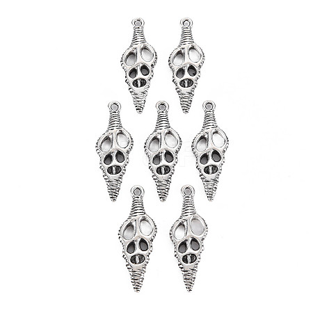 Tibetan Style Alloy Pendants PALLOY-T075-138AS-RS-1
