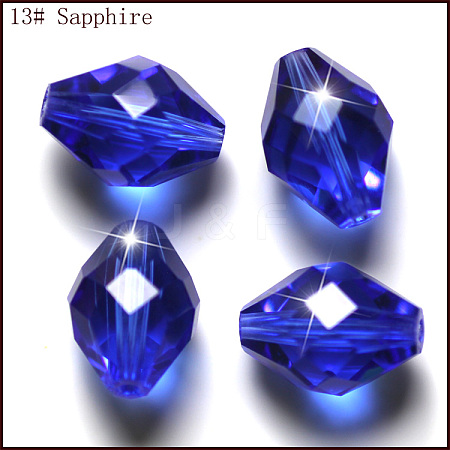 Imitation Austrian Crystal Beads SWAR-F054-13x10mm-13-1