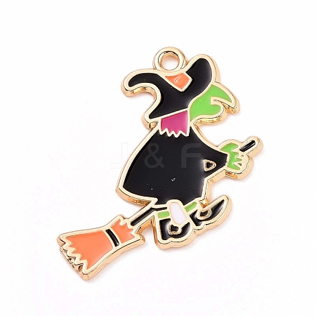 Halloween Alloy Enamel Pendants X-ENAM-M055-15G-1