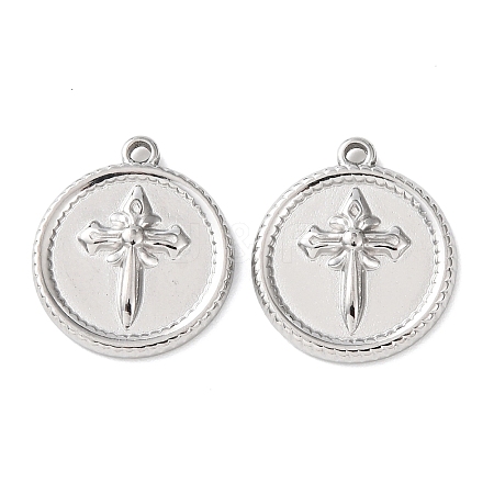 304 Stainless Steel Pendants STAS-P432-01F-P-1