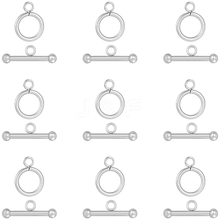 25Pcs 304 Stainless Steel Toggle Clasps STAS-BBC0009-60B-1