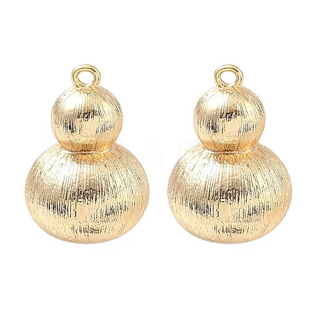 Textured Brass Pendants KK-C172-19G-1