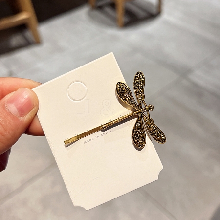 Metal Dragonfly Hair Bobbin Pins PW-WG7D40C-02-1