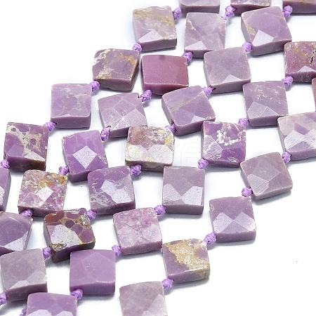 Natural Lepidolite Beads Strands G-G106-H05-02-1