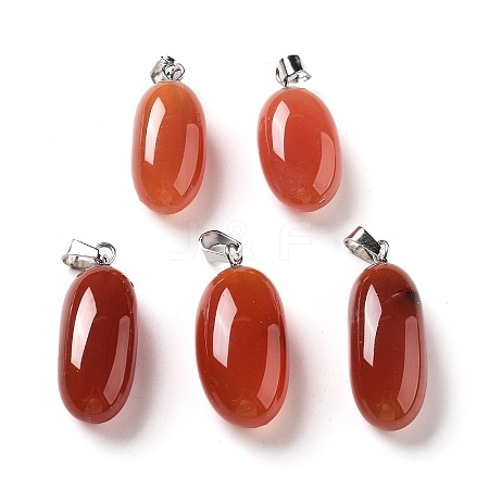 Natural Agate Dyed Pendants G-Q016-03F-1