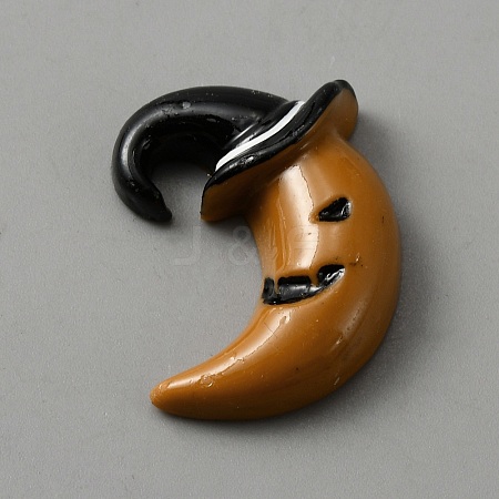 Halloween Themed Opaque Resin Cabochons CRES-WH0010-041C-1