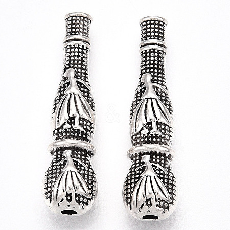 Tibetan Style Alloy Beads TIBE-N012-07AS-1