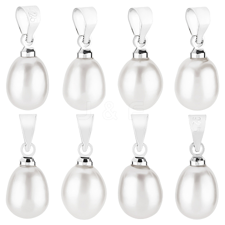 Beebeecraft 10Pcs Natural Freshwater Pearl Charms FIND-BBC0001-41B-1