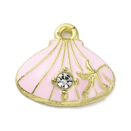 Alloy Enamel Charms FIND-U024-07G-02-1