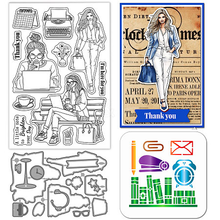 Woman Theme DIY Scrapbooking Tool Sets DIY-GL0003-266-1