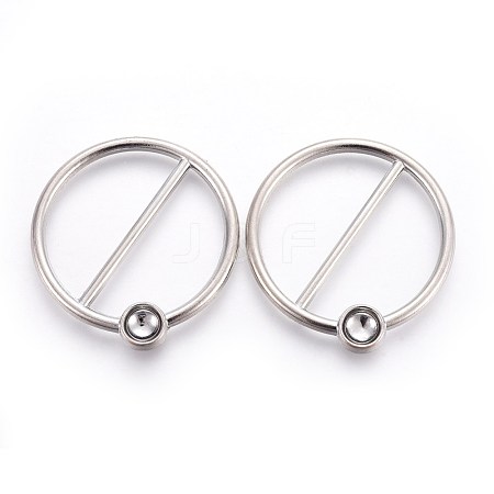 Alloy Buckle Clip PALLOY-WH0056-06P-1