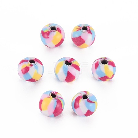 Handmade Polymer Clay Beads CLAY-N008-054A-02-1