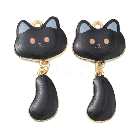 Printed Alloy Pendants ENAM-K076-45G-06-1