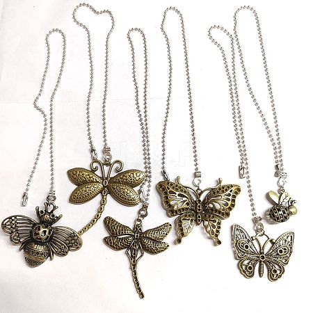 Insect Tibetan Style Alloy Ceiling Fan Pull Chain Extenders AJEW-AB00143-1