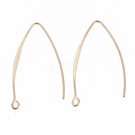 Brass Earring Hooks KK-N231-07-NF-1