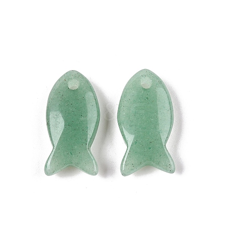 Natural Green Aventurine Pendants X-G-N342-106L-1