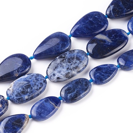 Natural Sodalite Beads Strands G-F645-10-1