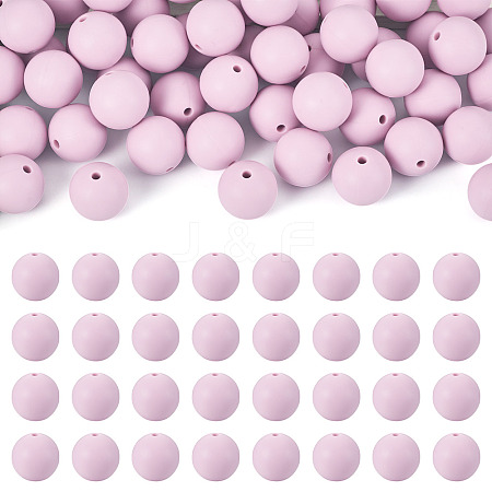 50Pcs Food Grade Eco-Friendly Silicone Beads SIL-TA0002-89F-1