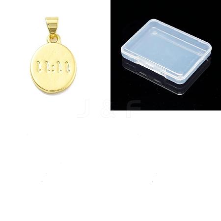 10Pcs Rack Plating Brass Pendants KK-SZ0003-14-1