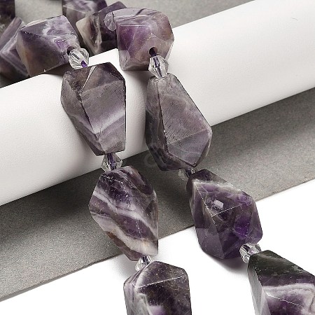 Natural Amethyst Beads Strands G-NH0005-B05-01-1