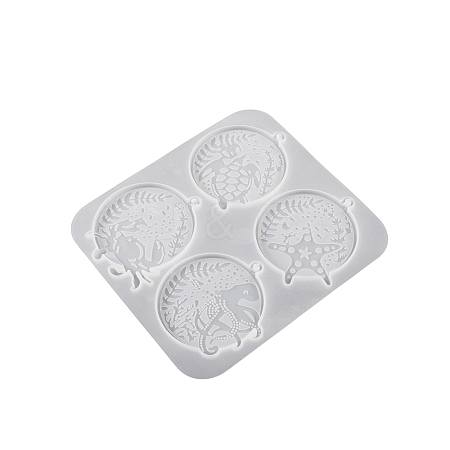 Turtle & Dolphin & Starfish & Seahorse Pendant Silicone Mold PW-WGD6E5F-01-1