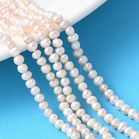 Natural Cultured Freshwater Pearl Beads Strands PEAR-I007-07L-04-1