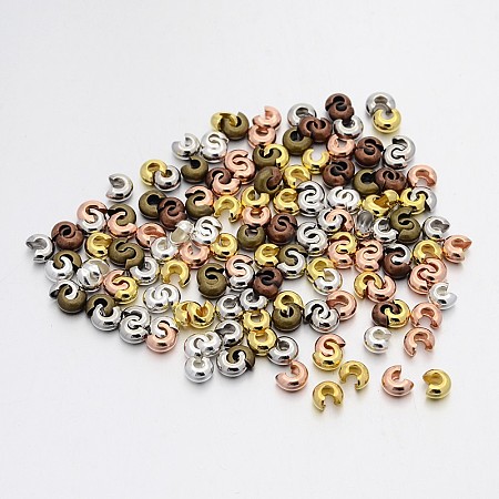 Iron Crimp Beads Covers IFIN-X0031-3mm-1