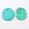 Natural Howlite Charms TURQ-G929-B02-2