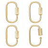 Unicraftale 5Pcs Brass Screw Carabiner Lock Charms KK-UN0002-02-1