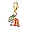 Lily Acrylic Pendant Decorations HJEW-JM01890-02-4