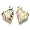 Glass Rhinestone Pendants X-GLAA-N038-13B-2