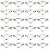 80Pcs Tibetan Style Alloy Bead Frame FIND-SC0011-46-1