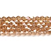 Transparent Electroplate Glass Beads Strands LS-GLAA-F029-3mm-A18-1