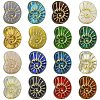 16Pcs 16 Colors Handmade Lampwork Beads LAMP-CJ0002-82-1