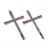 Tibetan Style Alloy Cross Large Pendants EAAA0100Y-NF-4