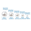 ABS Plastic Imitation Pearl Cabochons SACR-TA0001-04-10