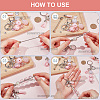 Valentine's Day DIY Iron Bar Beadable Keychain Making Kit DIY-SC0025-95-3