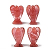 Synthetic Watermelon Stone Glass Carved Angle Figurines GG-CBA9C2C-A13-1