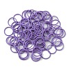 100Pcs Baking Paint Zinc Alloy Open Jump Rings FIND-WH0032-85B-11-1