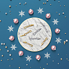 10Pcs 2 Colors Bowknot Rack Plating Brass Clear Cubic Zirconia Watch Band Clasps ZIRC-DC0001-10-5