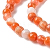 Natural South Red Agate Beads Strands G-B090-A04-01-3