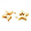 Brass Multi-Layer Star Stud Earrings EJEW-N011-88-3