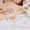 Beebeecraft 20Pcs Brass Hoop Earrings Findings KK-BBC0001-89B-7