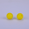 Round Silicone Focal Beads SI-JX0046A-134-2