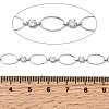 Handmade Brass Pave Clear Cubic Zirconia Oval Link Chains CHC-G027-02P-3