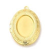 Rack Plating Brass Locket Pendants KK-K277-05G-1